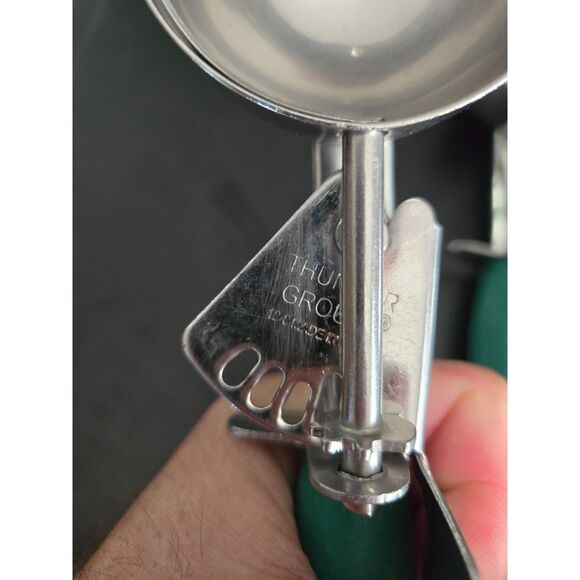 Thunder Group & Choice #12 18-8 Disher Serving Scoop Ice Cream Scoop Lot of 3 - Picture 2 of 10